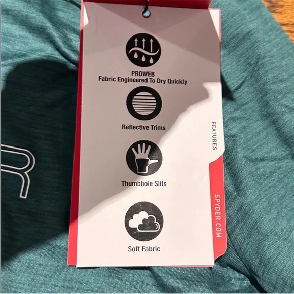 Spyder Active Teal Ladies' Shirt - Picture 4 of 6